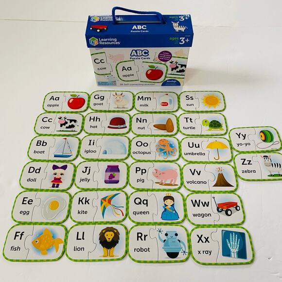 Learning Resources | ABC Puzzle Cards EUC - Picture 1 of 9